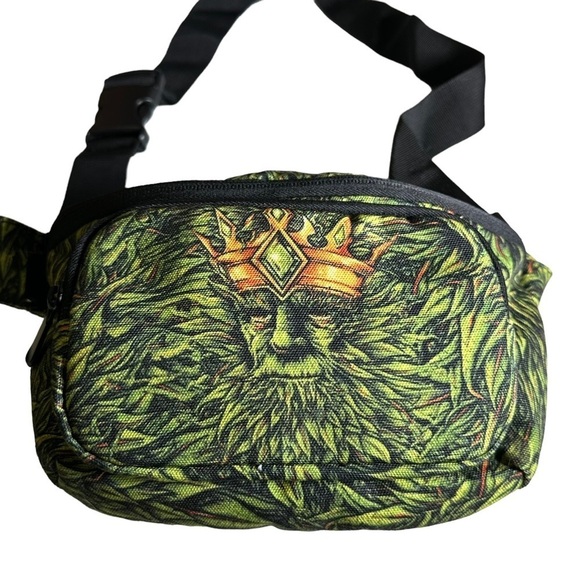 Emerald Harvest Chronic King Crossbody Bag Fanny Pack - Picture 2 of 13